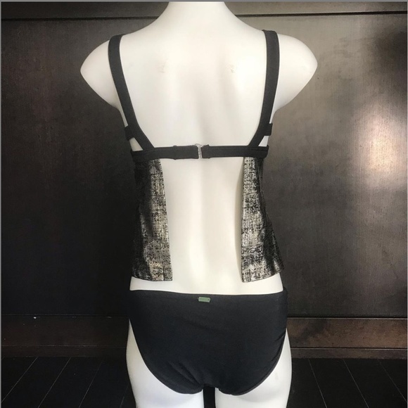 Hula Honey push up apron back foil tankini top - Picture 3 of 11